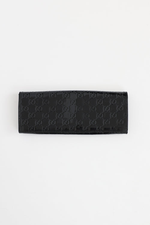 Gucci Patent GG Broadway Clutch