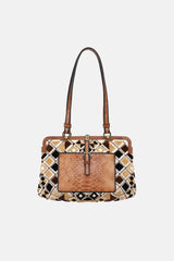 Bottega Veneta Embroidered Velvet  Shoulder Bag