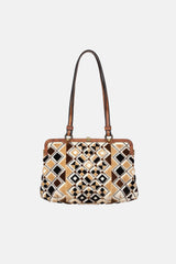 Bottega Veneta Embroidered Velvet  Shoulder Bag