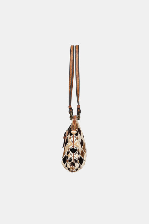 Bottega Veneta Embroidered Velvet  Shoulder Bag