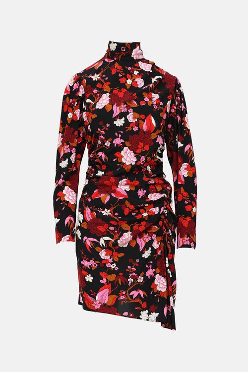 A.L.C. Floral Ruched Dress
