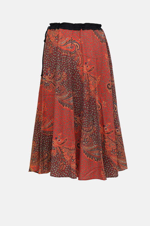 Etro Paisley Midi Gonne Skirt