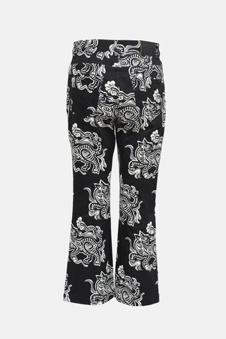 La DoubleJ Printed Straight Leg Jeans