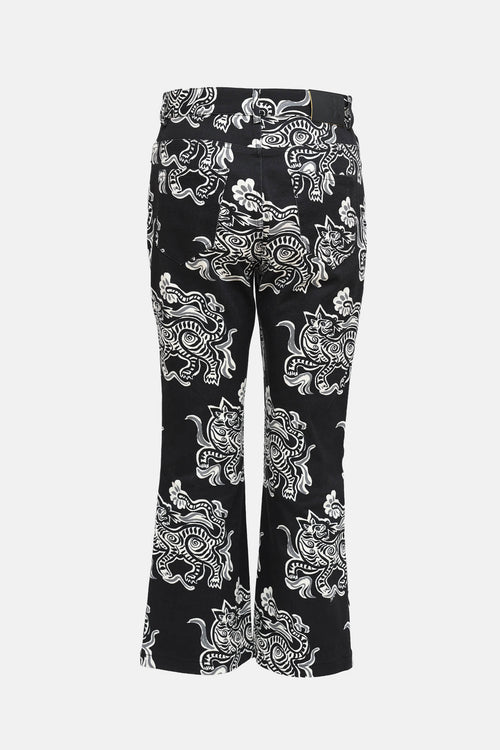La DoubleJ Printed Straight Leg Jeans