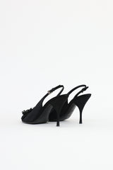 Prada Satin Peep Toe Heel