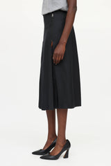 Ferragamo Pleated Scarf Skirt