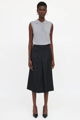 Ferragamo Pleated Scarf Skirt