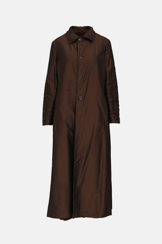 Max Mara Reversible Teddy & Taffeta Coat