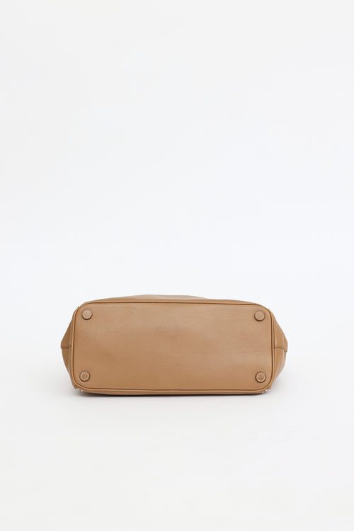Prada Stitched Double Zip Galleria  Bag