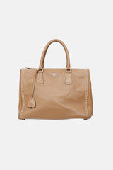 Prada Stitched Double Zip Galleria  Bag
