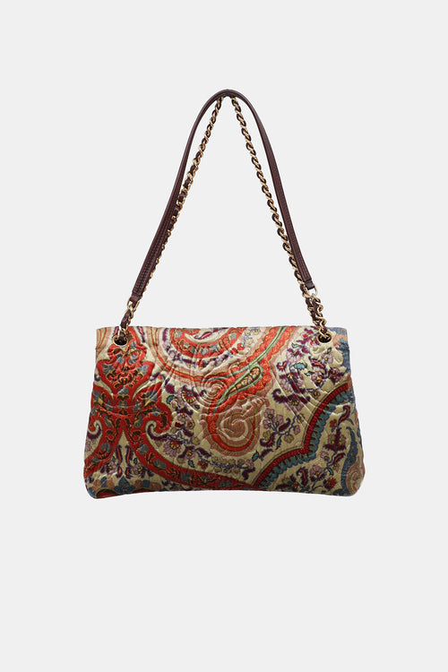 Etro Velvet Paisley Flap Bag