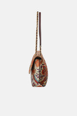 Etro Velvet Paisley Flap Bag