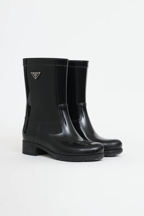 Gucci Mid Rubber Rain Boot