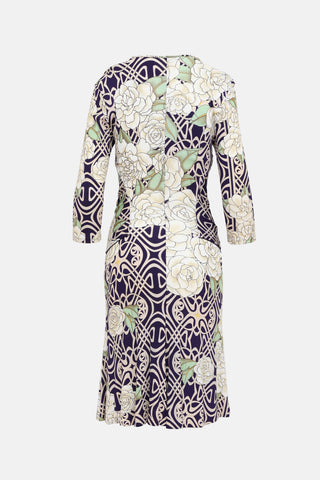 FW 2006 Floral Wrap Dress