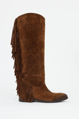 Strategia Suede Fringe Boot
