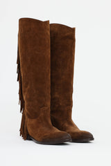 Strategia Suede Fringe Boot