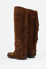 Strategia Suede Fringe Boot
