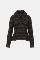 Ralph Lauren Purple Cashmere Pattern Sweater