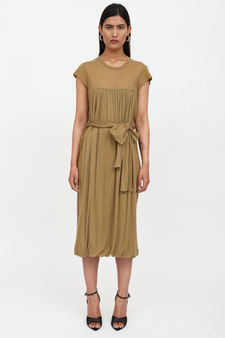 Saint Laurent Cashmere Short Sleeve Dress