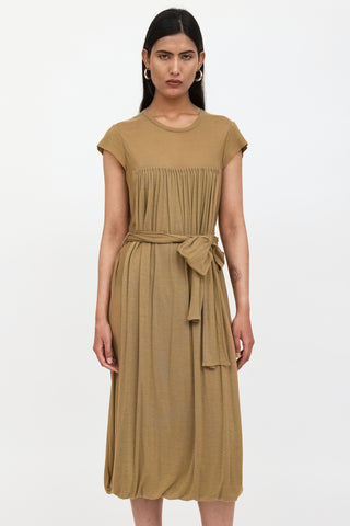 Saint Laurent Cashmere Short Sleeve Dress