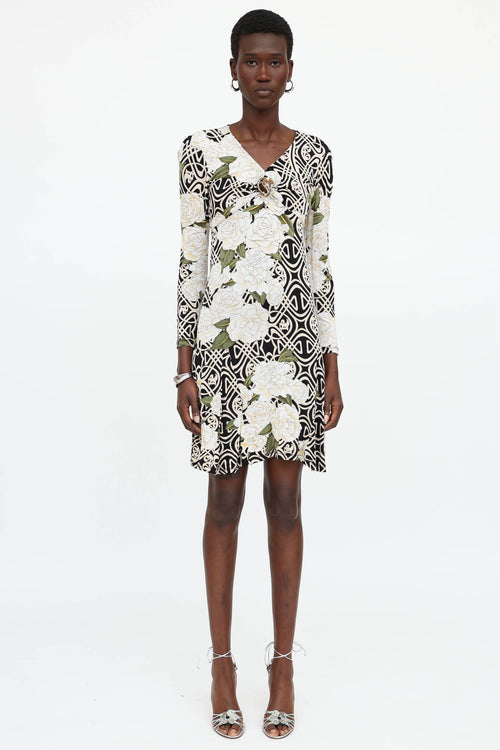 Roberto Cavalli F/W 2006 Floral Print Dress