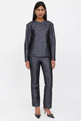 Versace 1998 Metallic Tweed Set