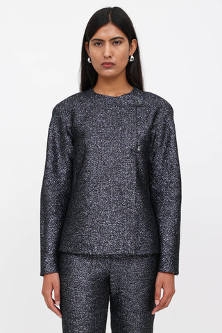 Versace 1998 Metallic Tweed Set