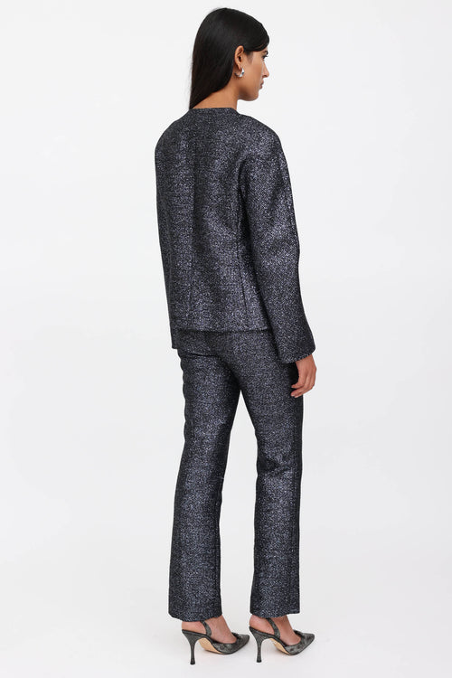 Versace 1998 Metallic Tweed Set