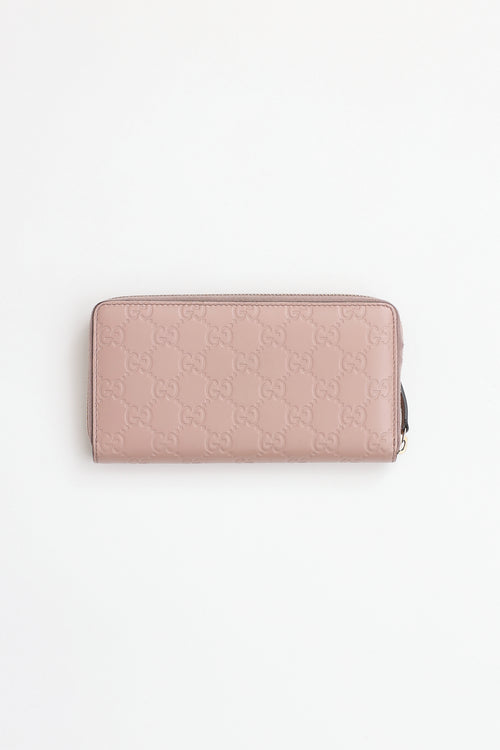 Gucci Guccissima Bow Zip Wallet