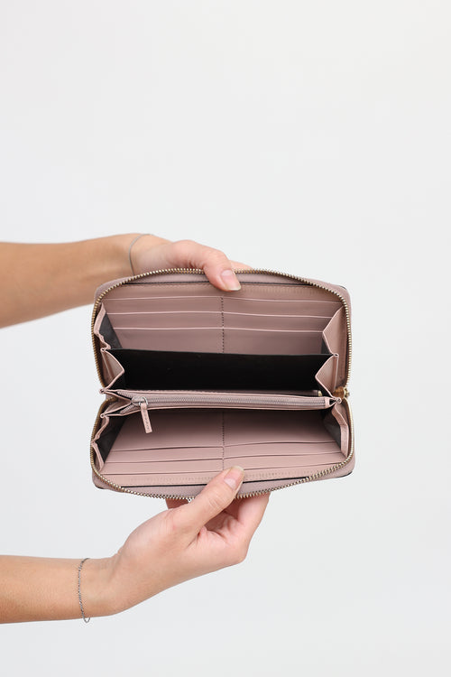 Gucci Guccissima Bow Zip Wallet