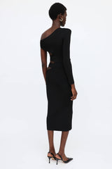 Balmain Cutout Asymmetric Dress
