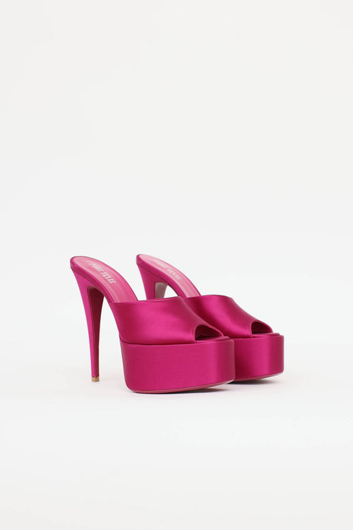 Paris Texas Satin Mariana High Heel Mule
