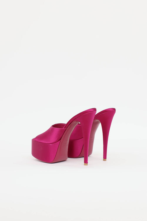 Paris Texas Satin Mariana High Heel Mule
