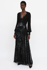 Temperley Sheer Sequin Gown