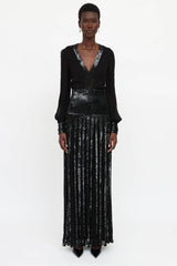 Temperley Sheer Sequin Gown