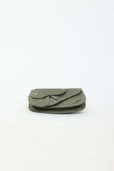 Dior X KAWS Grained Saddle Pouch Bag