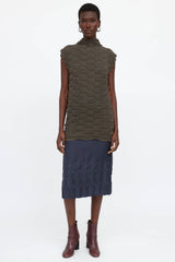 Issey Miyake Pleated Honeycomb Top