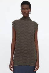 Issey Miyake Pleated Honeycomb Top