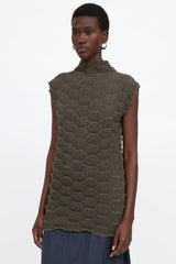 Issey Miyake Pleated Honeycomb Top