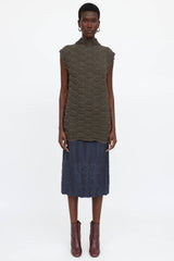 Issey Miyake Pleated Honeycomb Top