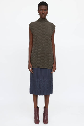 Issey Miyake Pleated Honeycomb Top