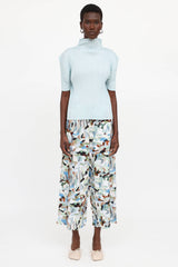 Pleats Please Issey Miyake Pleated Turtleneck Top