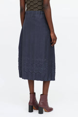 Issey Miyake 2011 Me Microsuede Pleated Skirt