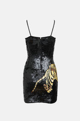 Philippe Albert ARCHIVE C. 1980s Sequin Design Mini Dress