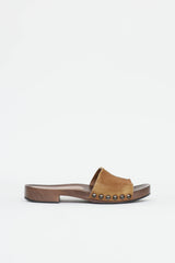 Miu Miu Faded Suede Sandal