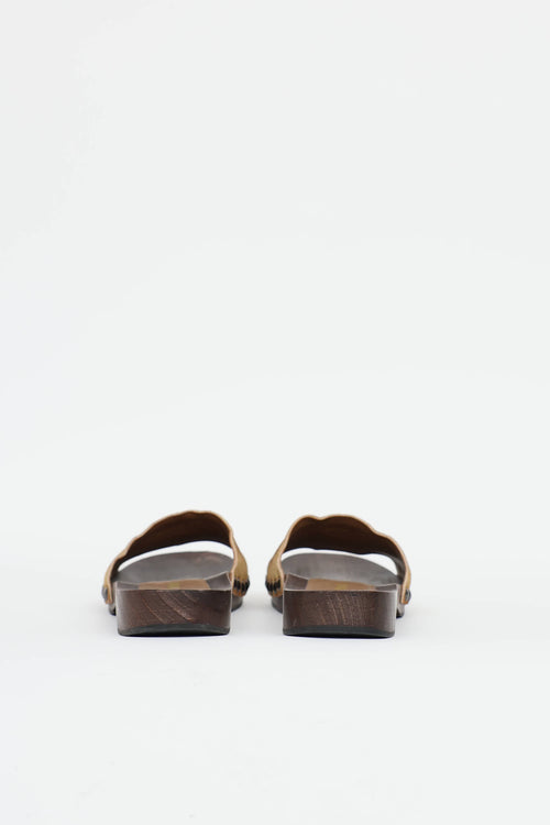 Miu Miu Faded Suede Sandal