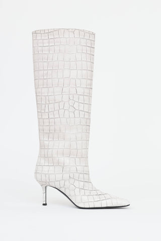 Acne Studios Leather Embossed Boot