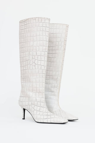 Acne Studios Leather Embossed Boot