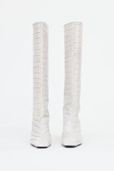 Acne Studios Leather Embossed Boot