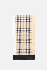 Burberry Check Print Silk Scarf